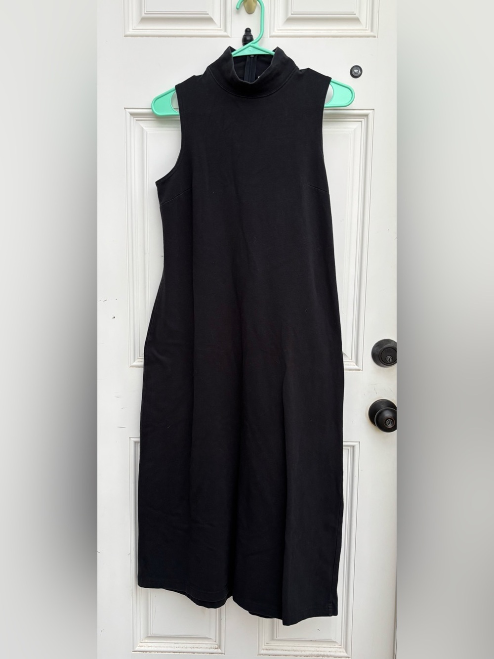 Real comfort by Chadwick’s Sleeveless Black Turtleneck Maxi Dress Petite Medium